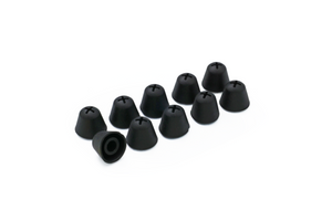 Adaptateurs d'oreillettes en silicone, Schwartz, 10 pièces