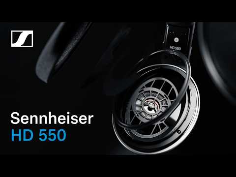 Sennheiser HD 550 Open Back Wired Headphones with Boom Arm