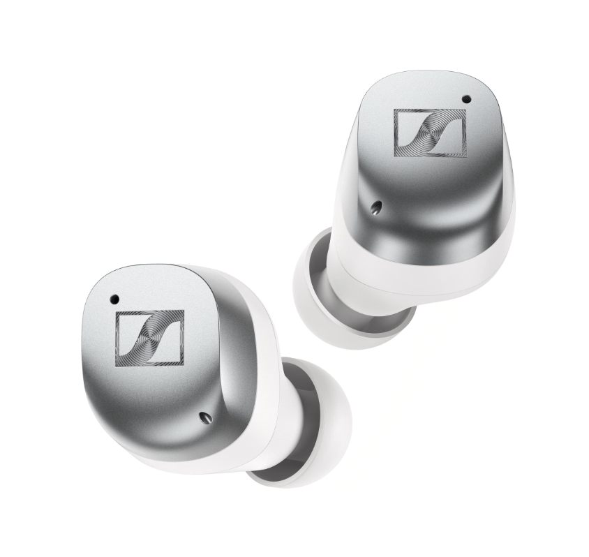 MOMENTUM True Wireless 4 White Silver Earbuds