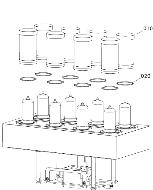 Ensemble de couvercles de tube pour HE 1