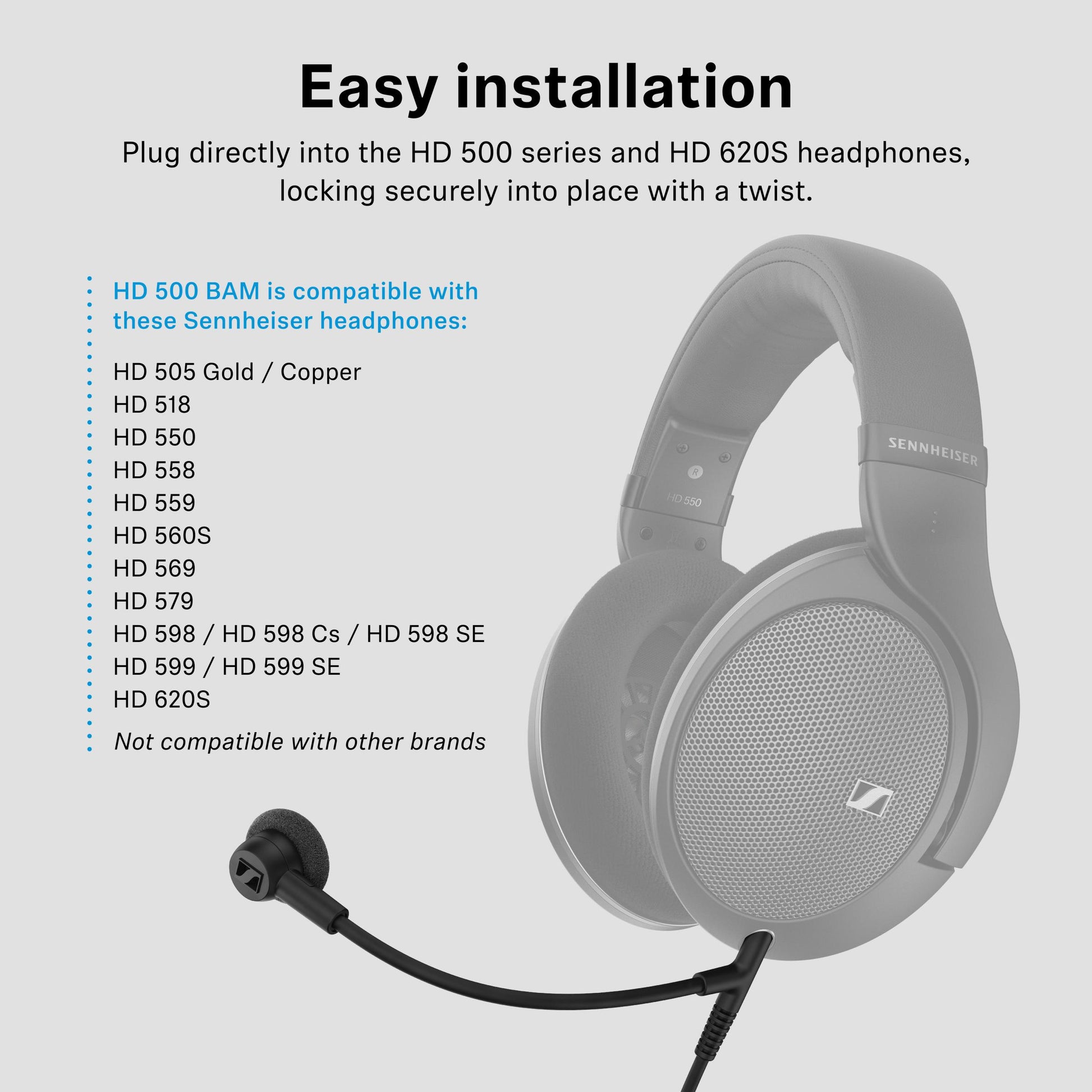 HD 550 avec microphone perche